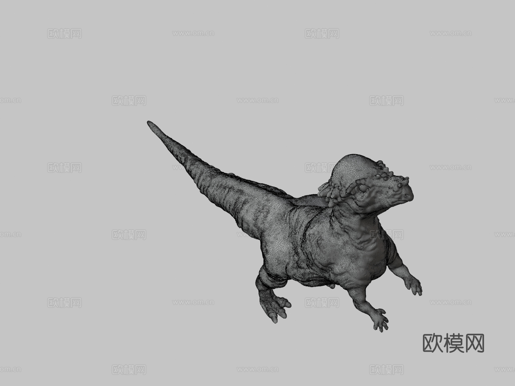 肿头龙_动画su模型