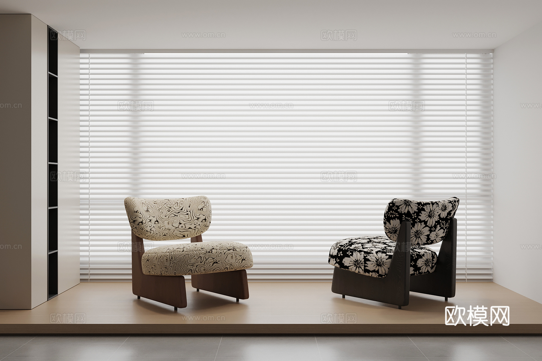 法式中古风躺椅 休闲椅3d模型下载