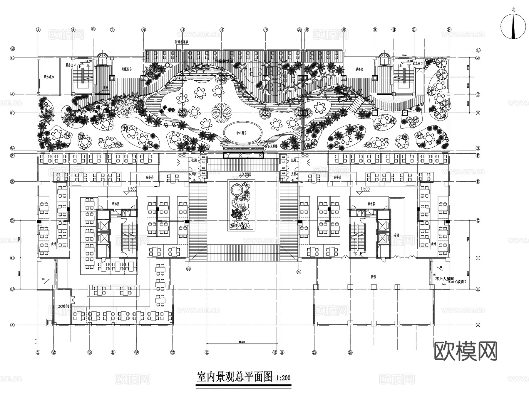 庭苑花园别墅庭院庭园私家花园景观CAD平面施工图集 40套cad施工图