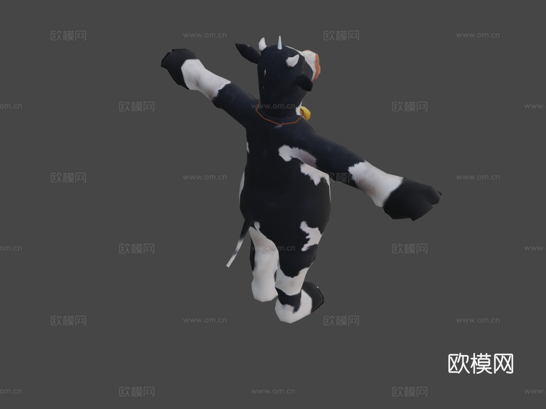 奶牛装su模型