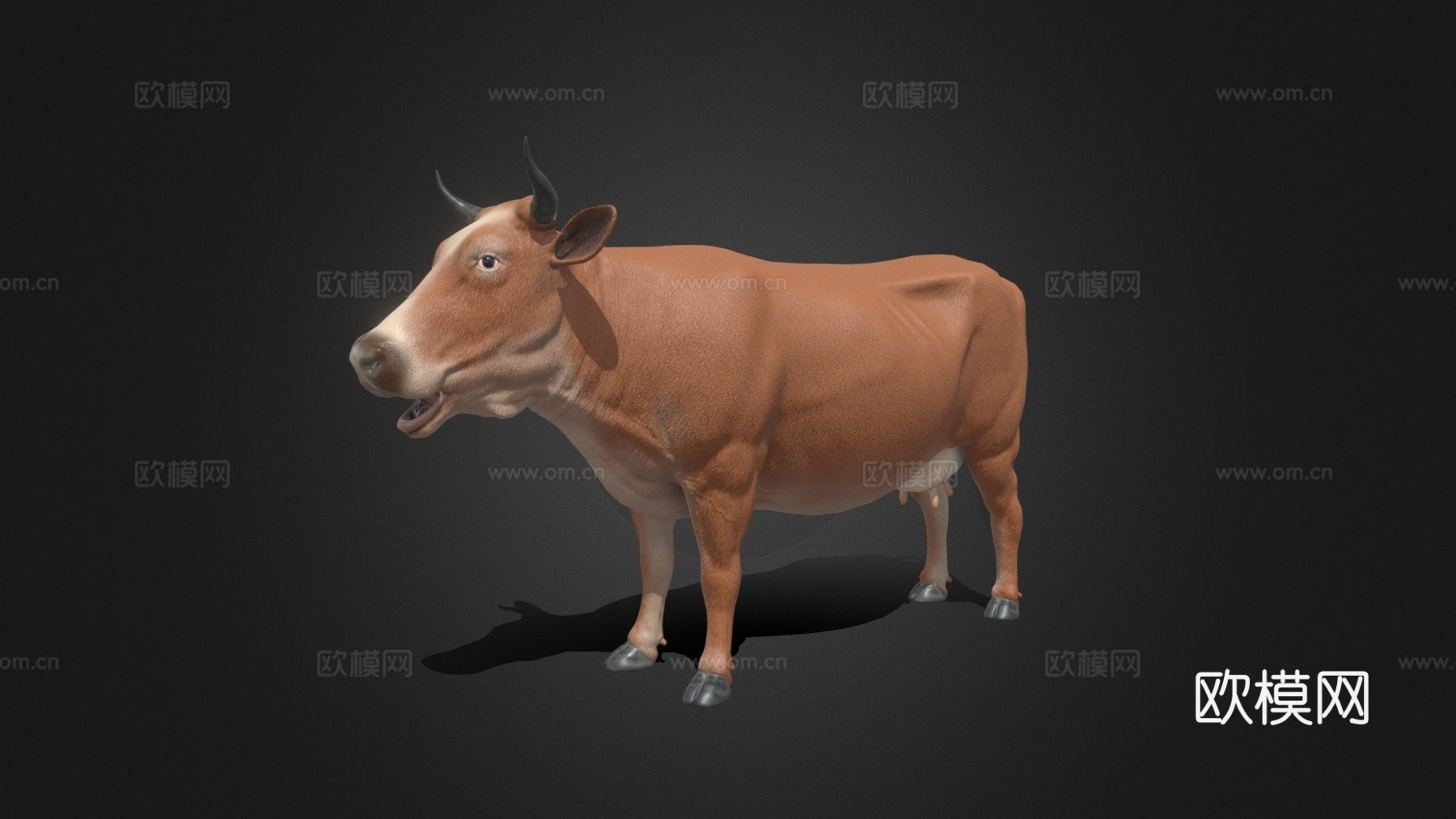 游戏可用牛模型su模型