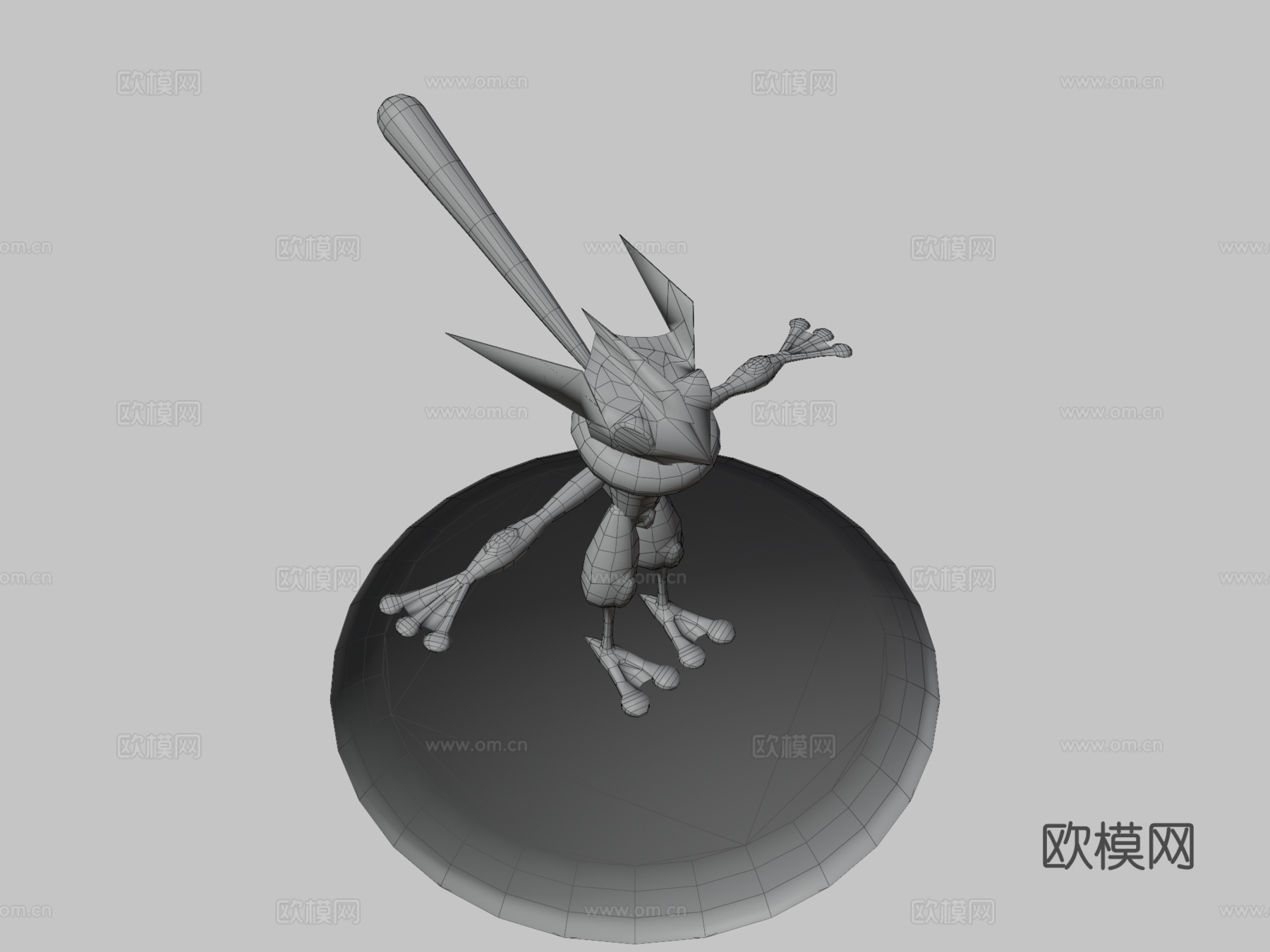 像素怪物模型-甲贺忍蛙(待机)su模型