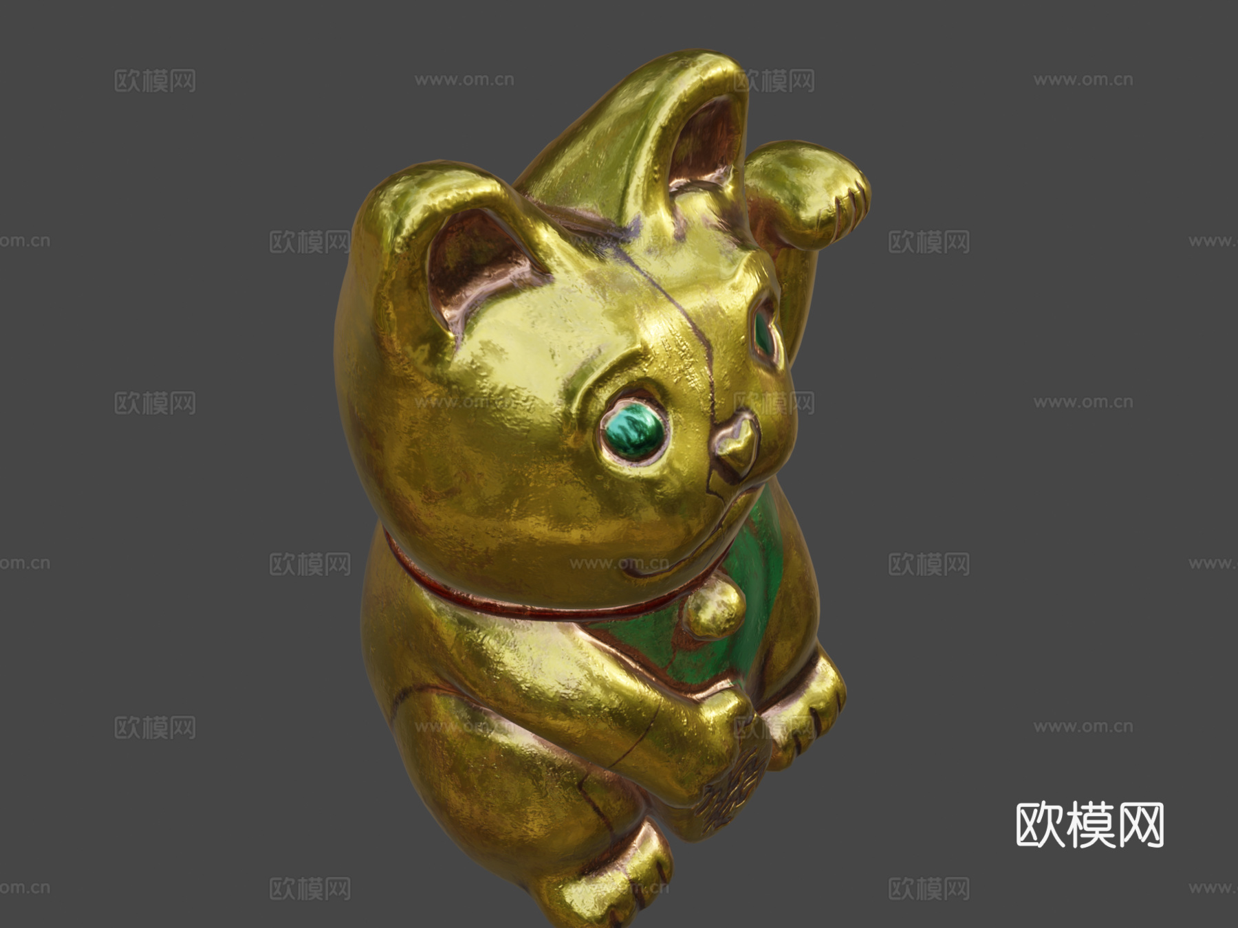 招财猫~亚洲幸运猫su模型