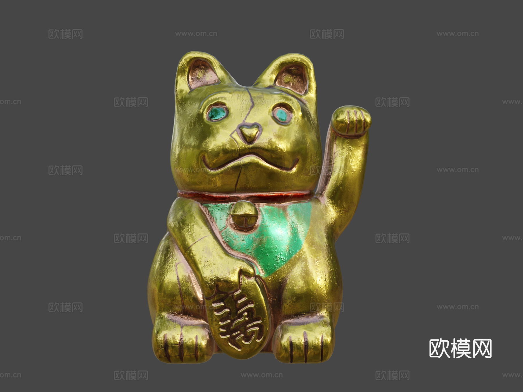 招财猫~亚洲幸运猫su模型