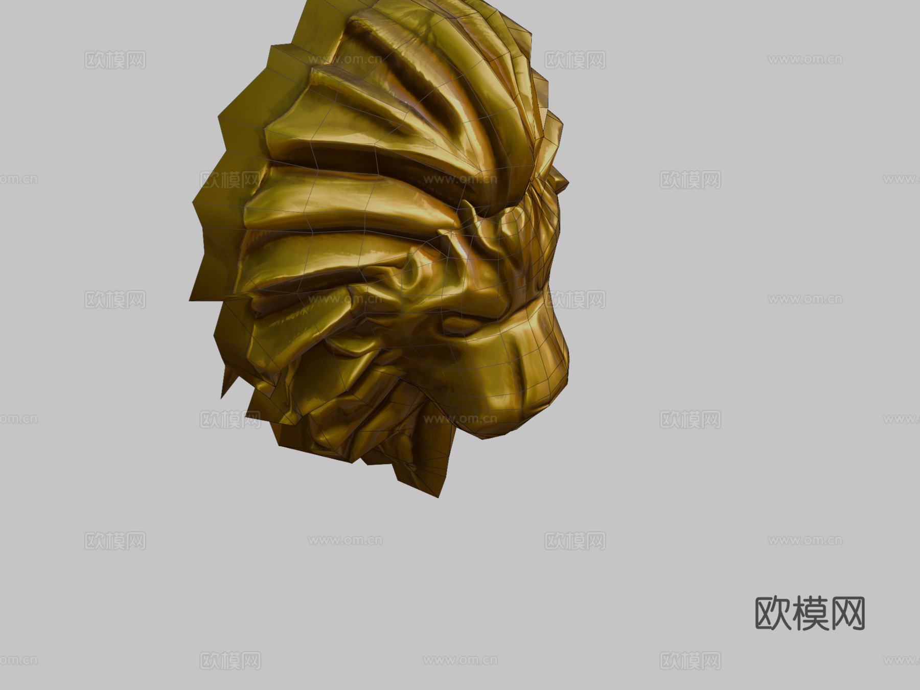 道具十月第12天-金狮头su模型