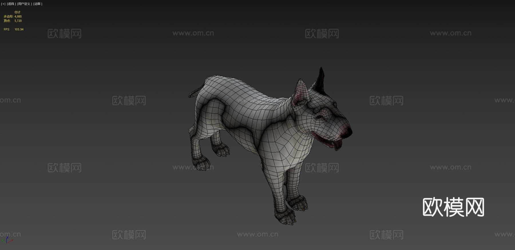 狗-斗牛梗su模型