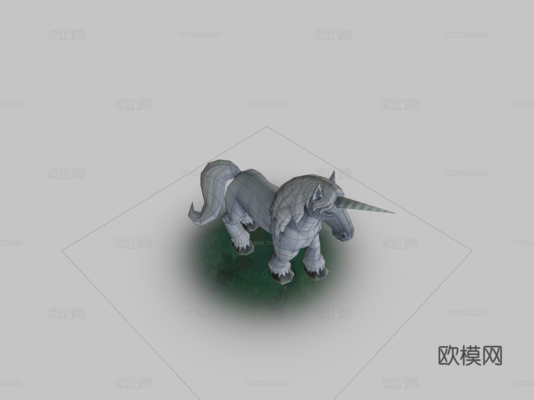 独角兽动画角色su模型