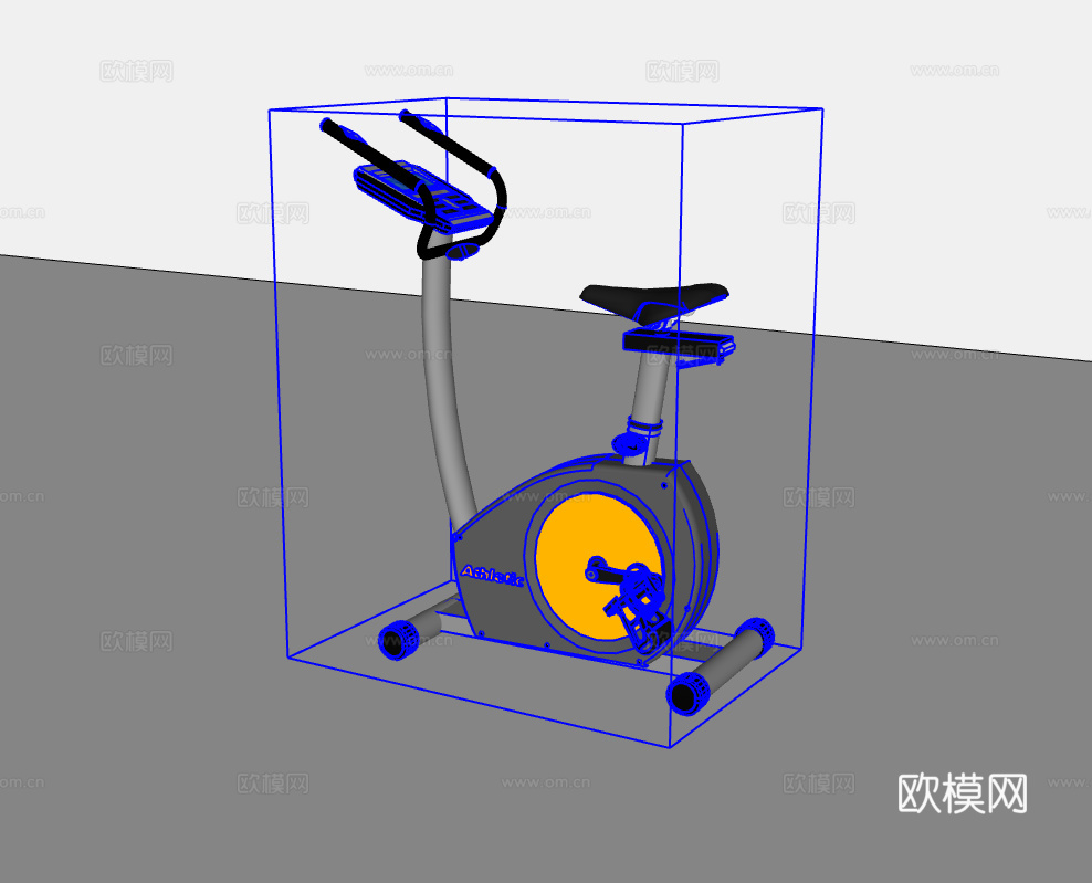 健身器材su模型下载（渲染图2）