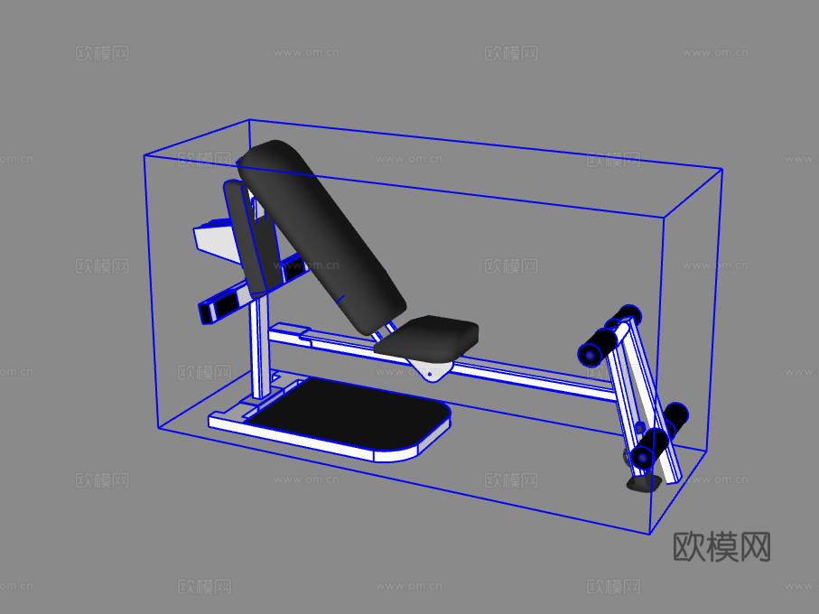 健身器材su模型