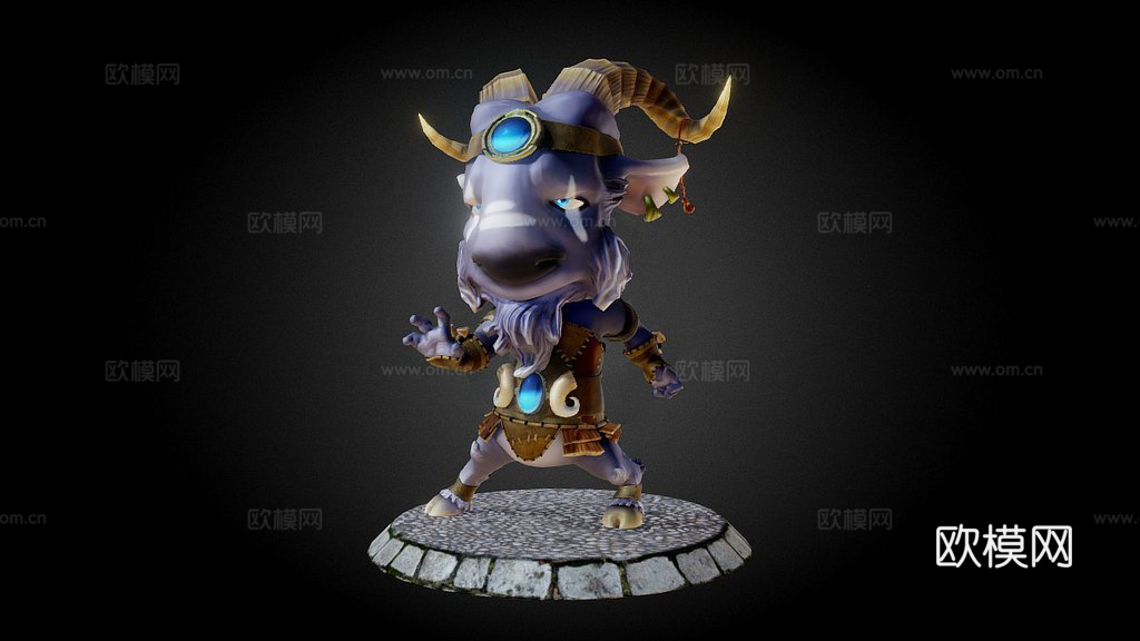 山羊-SKETCHFAB-02su模型