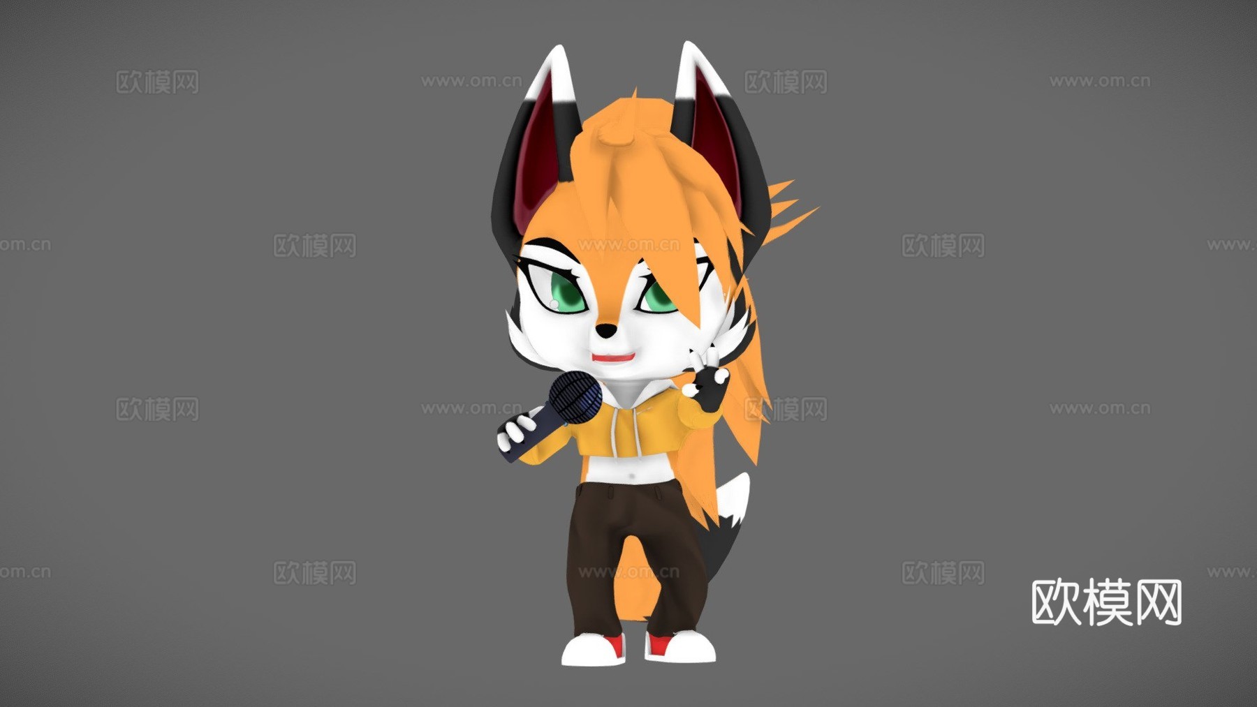 篝火Q版狐狸，VRChat（）su模型