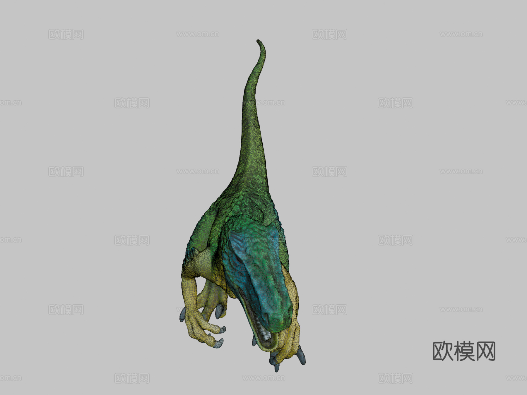思乐恐龙14585伶盗龙-照片扫描su模型