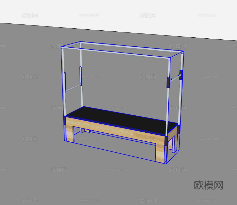 健身器材su模型下载（渲染图2）