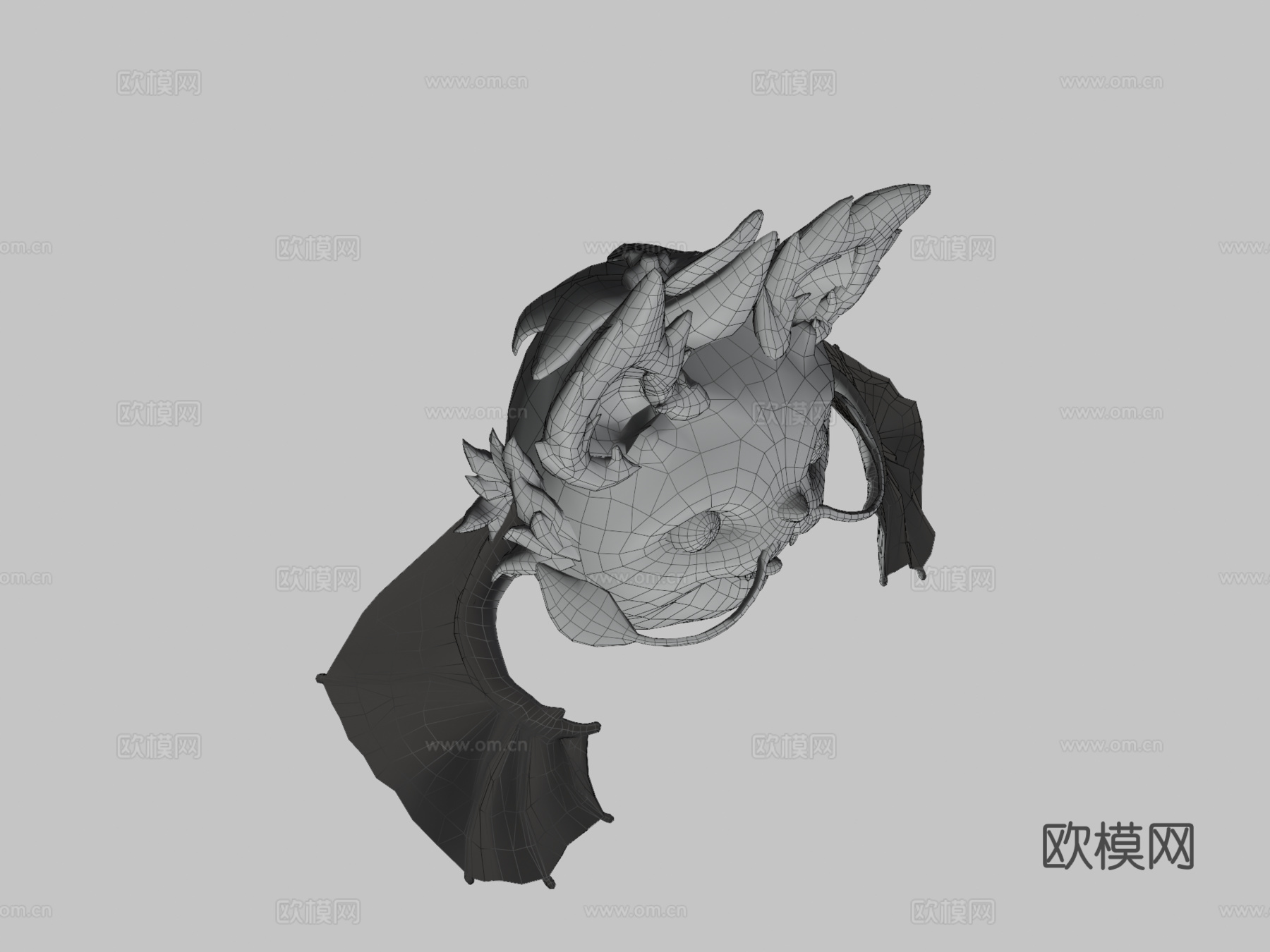 草莓果蝠-动画版su模型