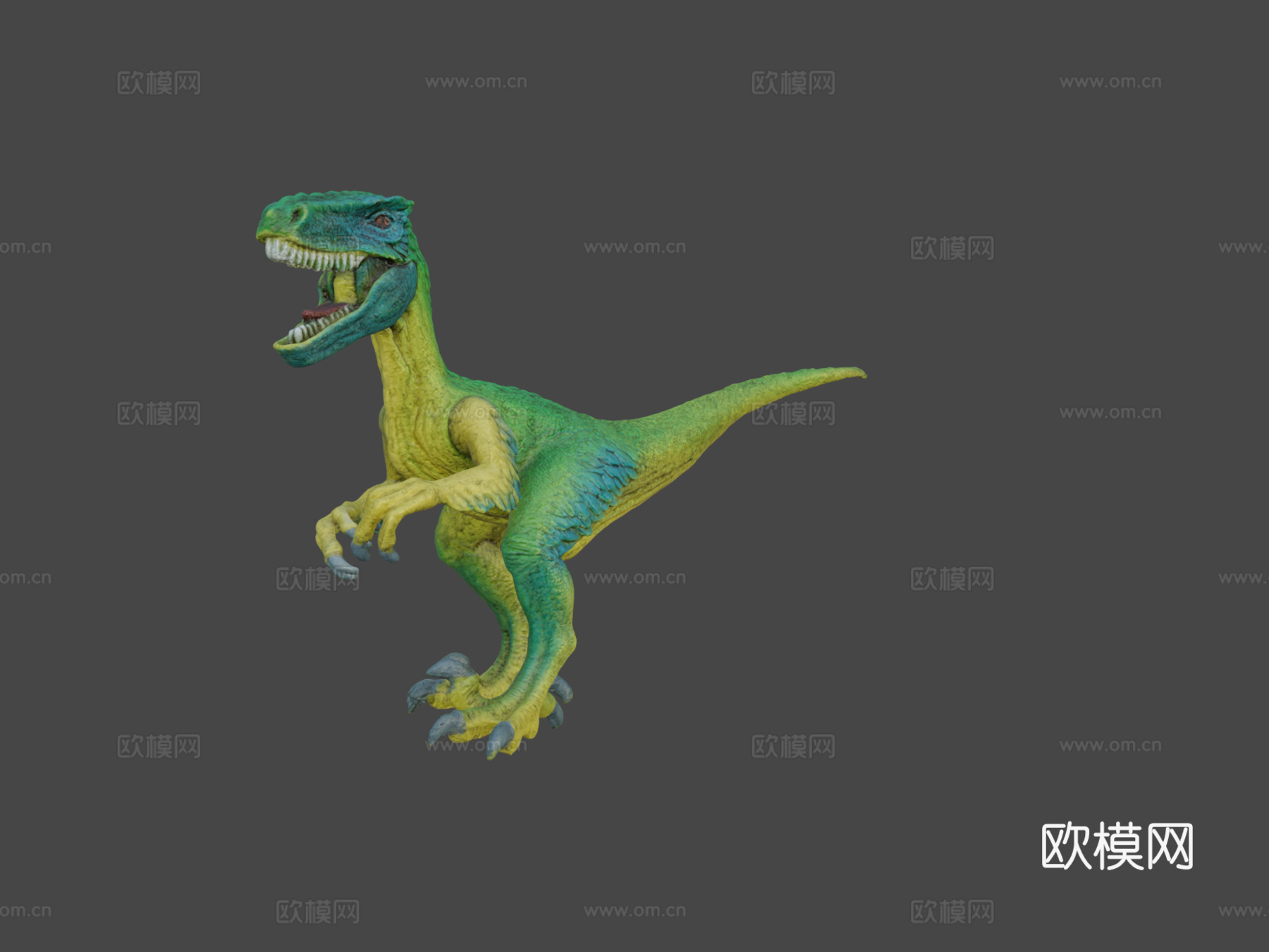 思乐恐龙14585伶盗龙-照片扫描su模型