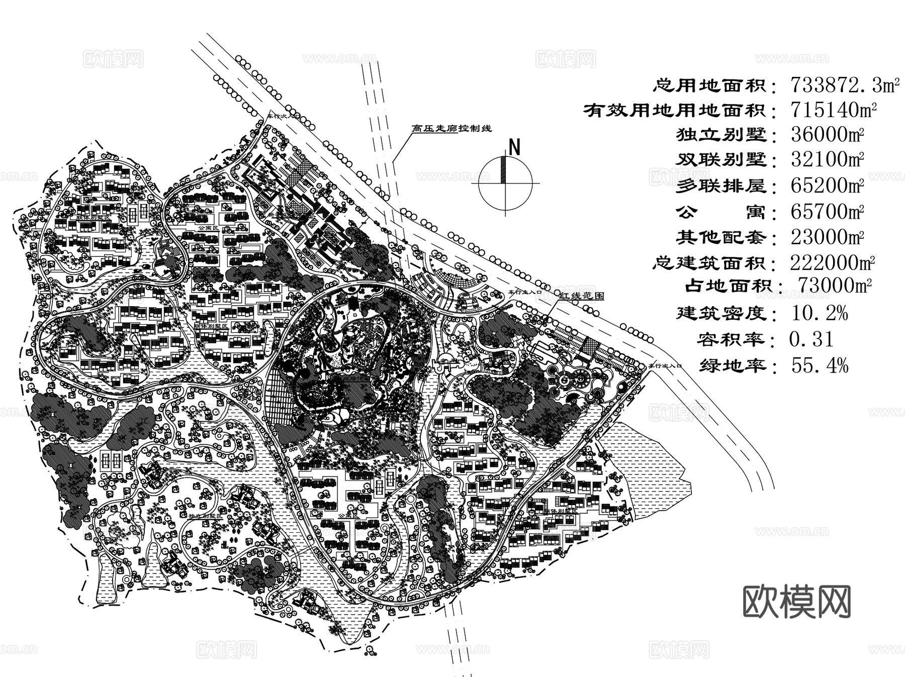 社区住宅大区居住区景观规划总平面CAD施工图集 150套cad施工图