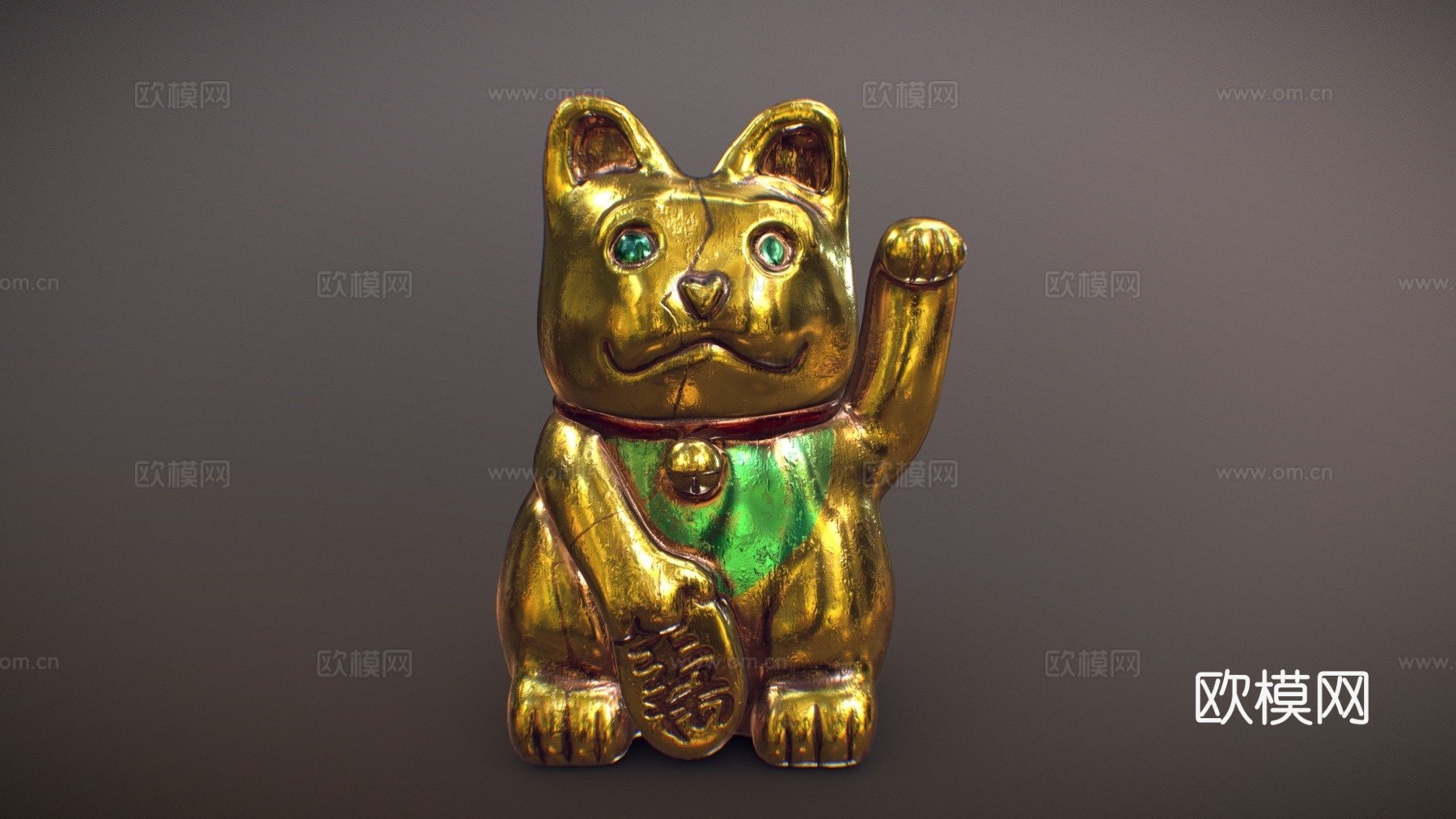 招财猫~亚洲幸运猫su模型