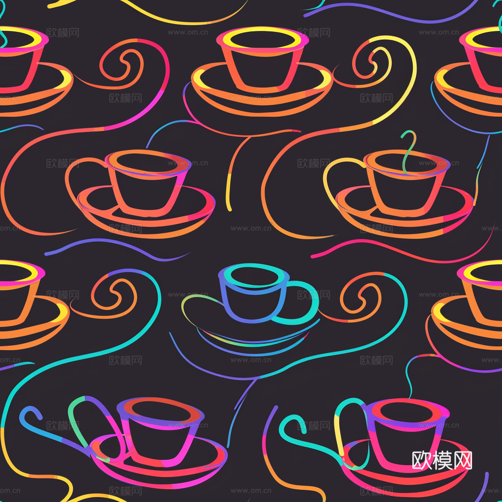 咖啡壁纸 花纹壁纸 卡通壁纸 壁纸下载