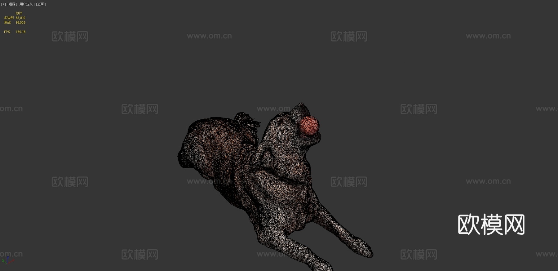 金毛犬玩玩具30su模型su模型