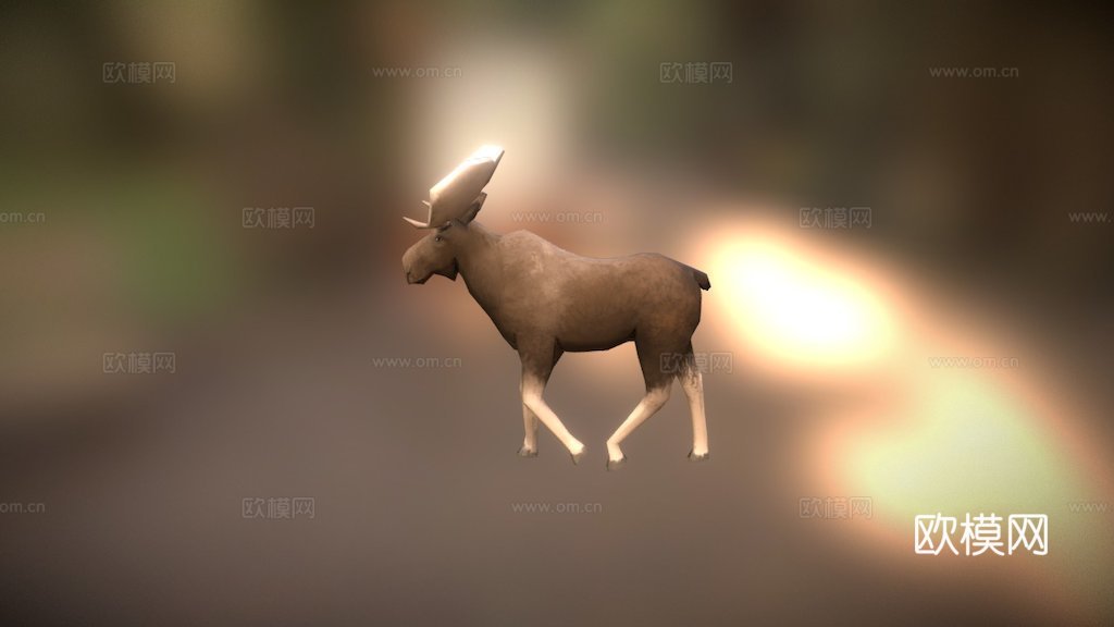 低模驼鹿su模型