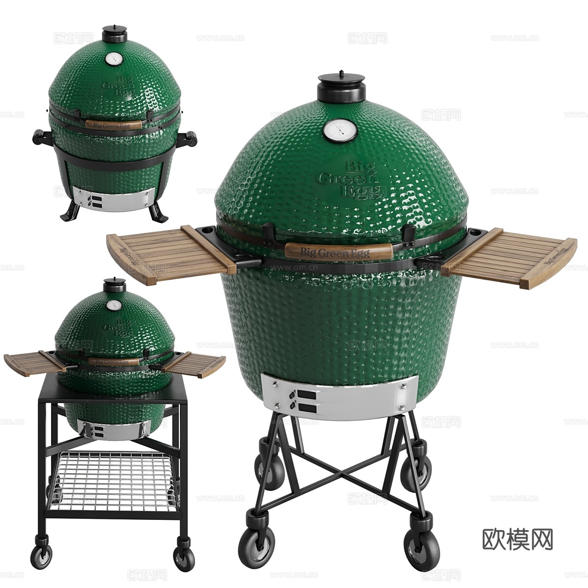 Big Green Egg 烧烤炉3d模型下载