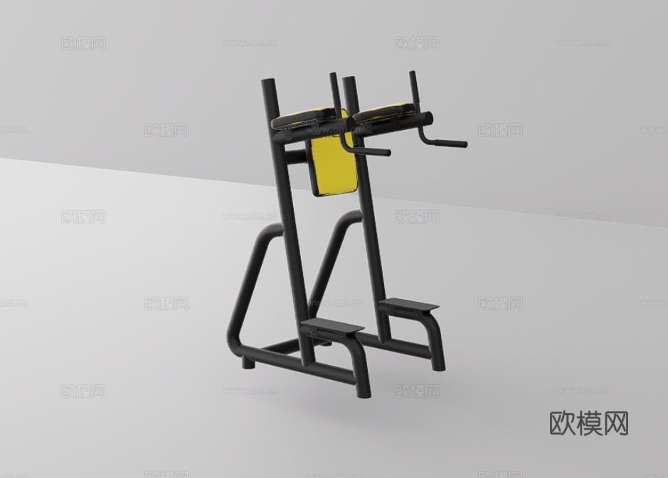 健身器材su模型下载（渲染图1）