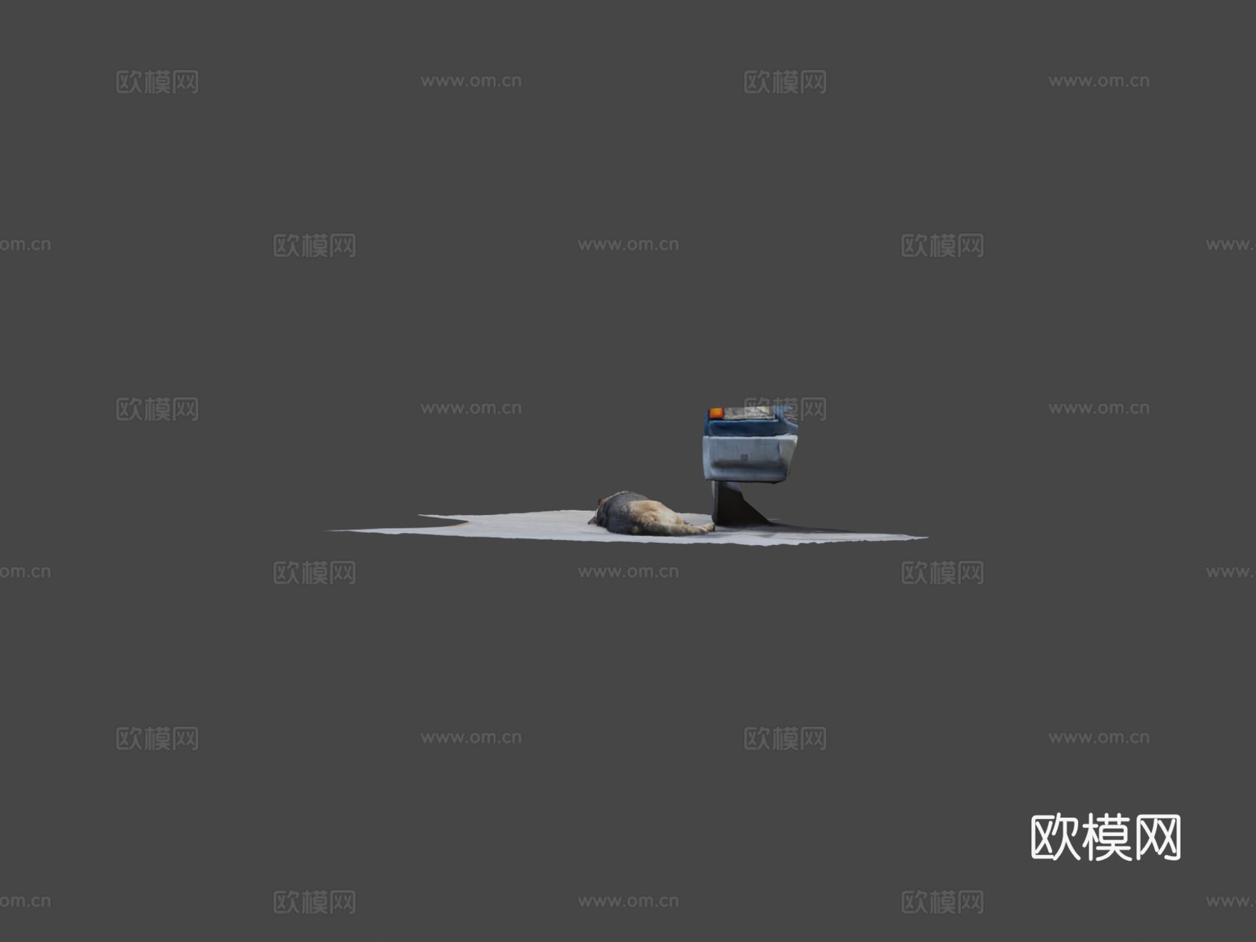 睡觉的狗03su模型