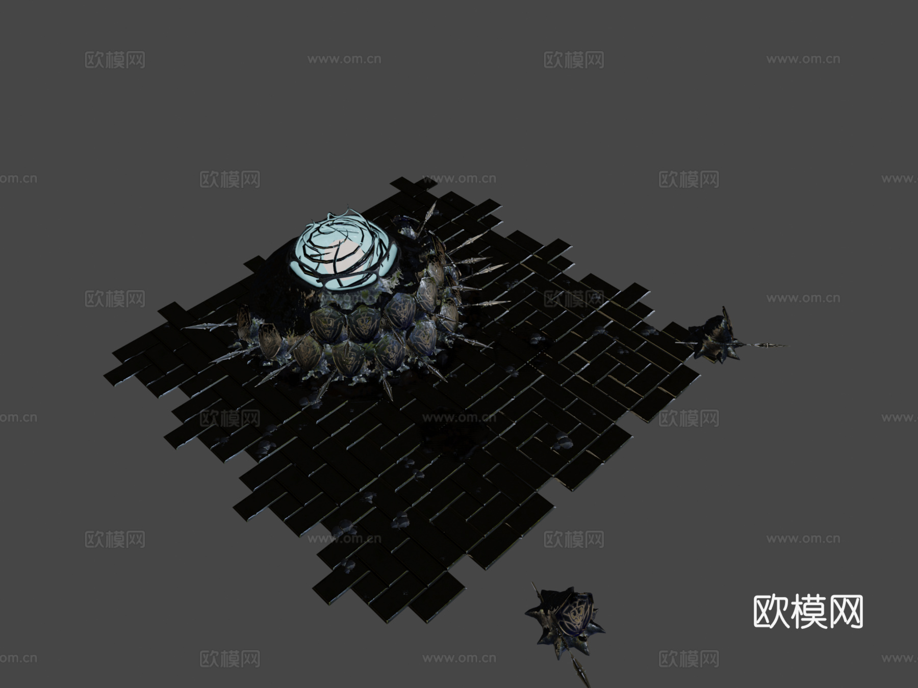 同人画-恶魔之魂-方阵兵su模型
