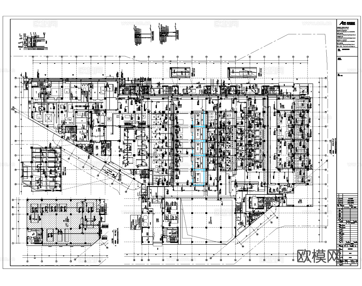 南方科技大学科研楼电气施工图cad施工图