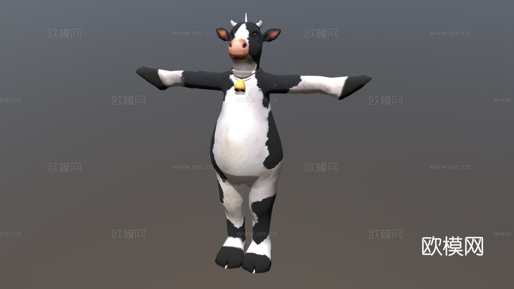 奶牛装su模型