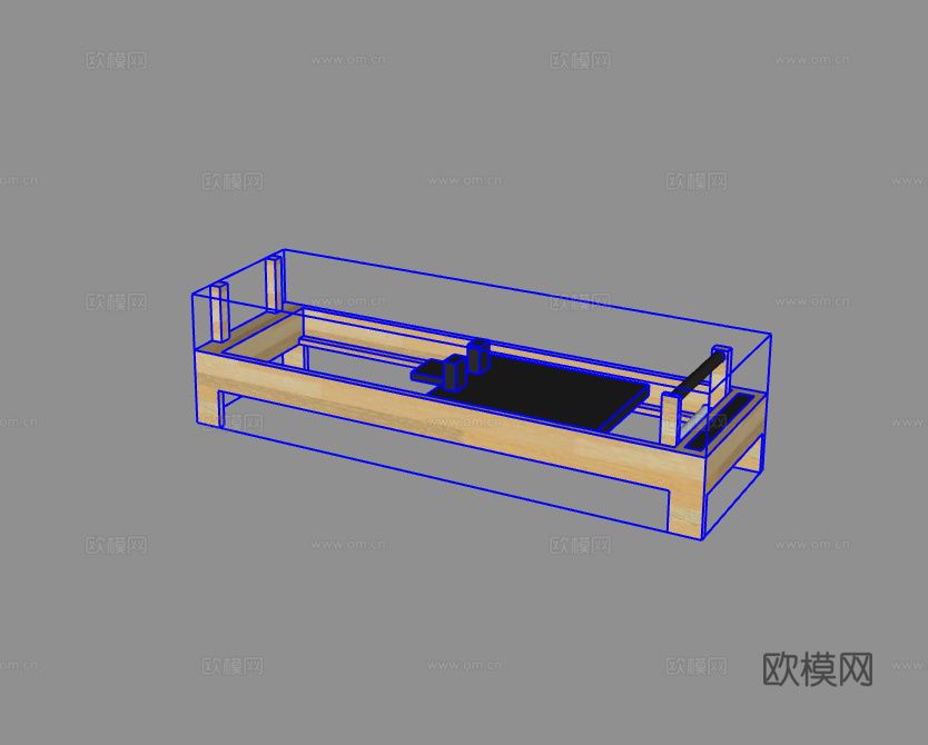 健身器材su模型下载（渲染图2）
