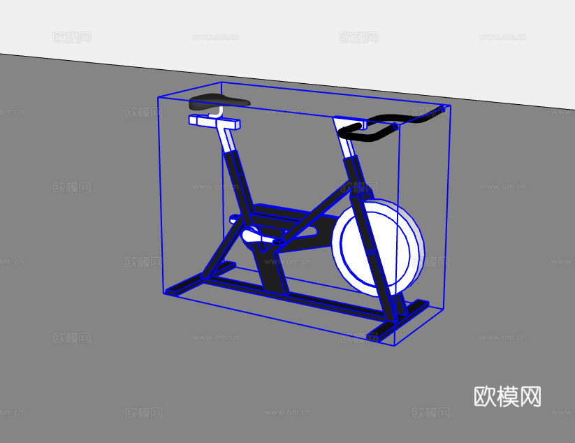 健身器材su模型下载（渲染图2）