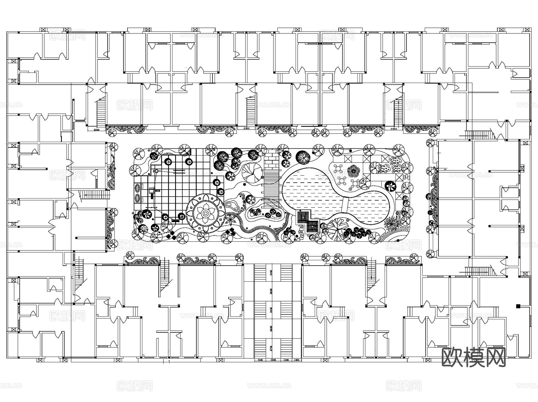 屋顶花园绿化景观设计CAD施工图集 36套cad施工图
