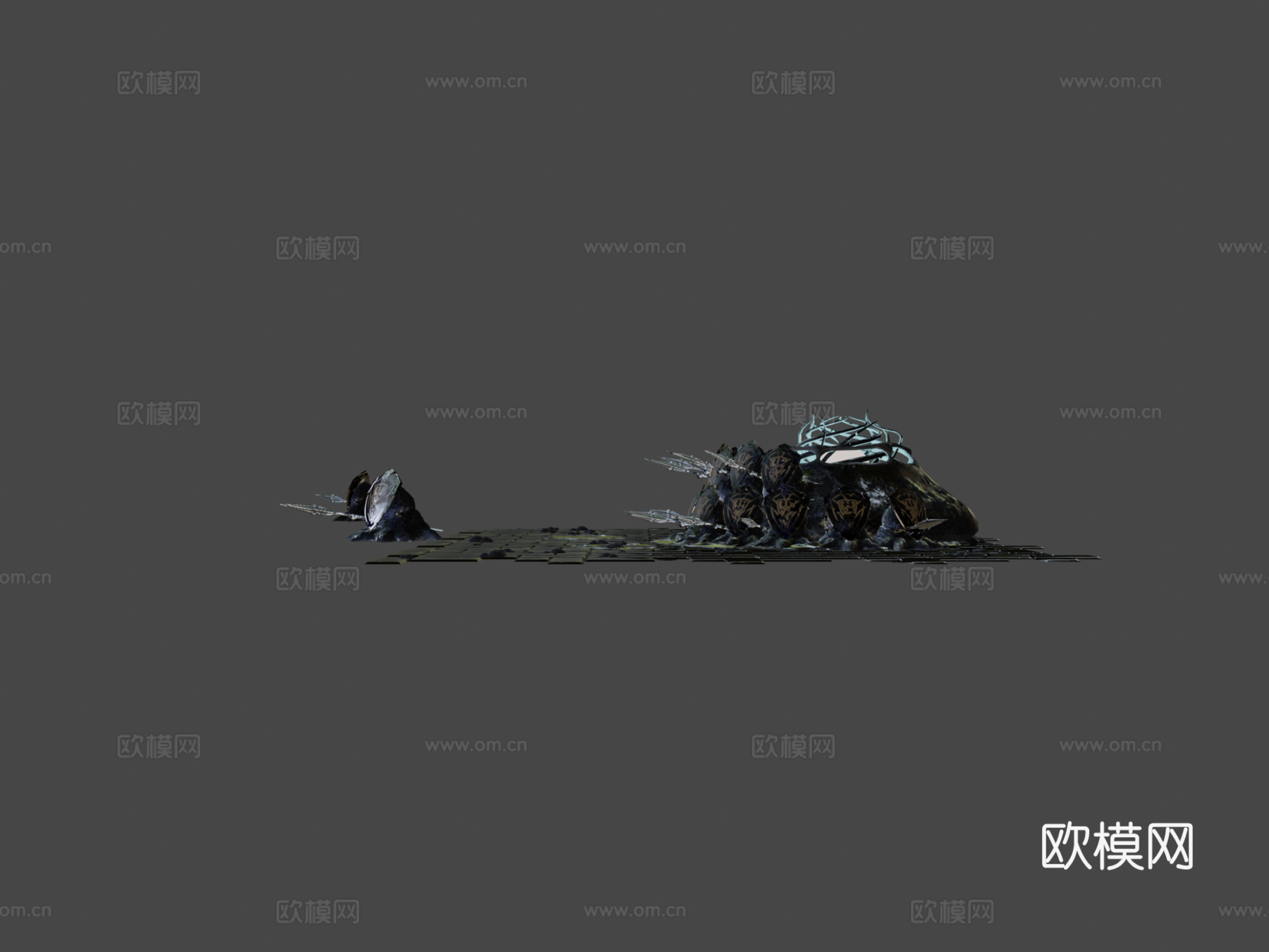 同人画-恶魔之魂-方阵兵su模型