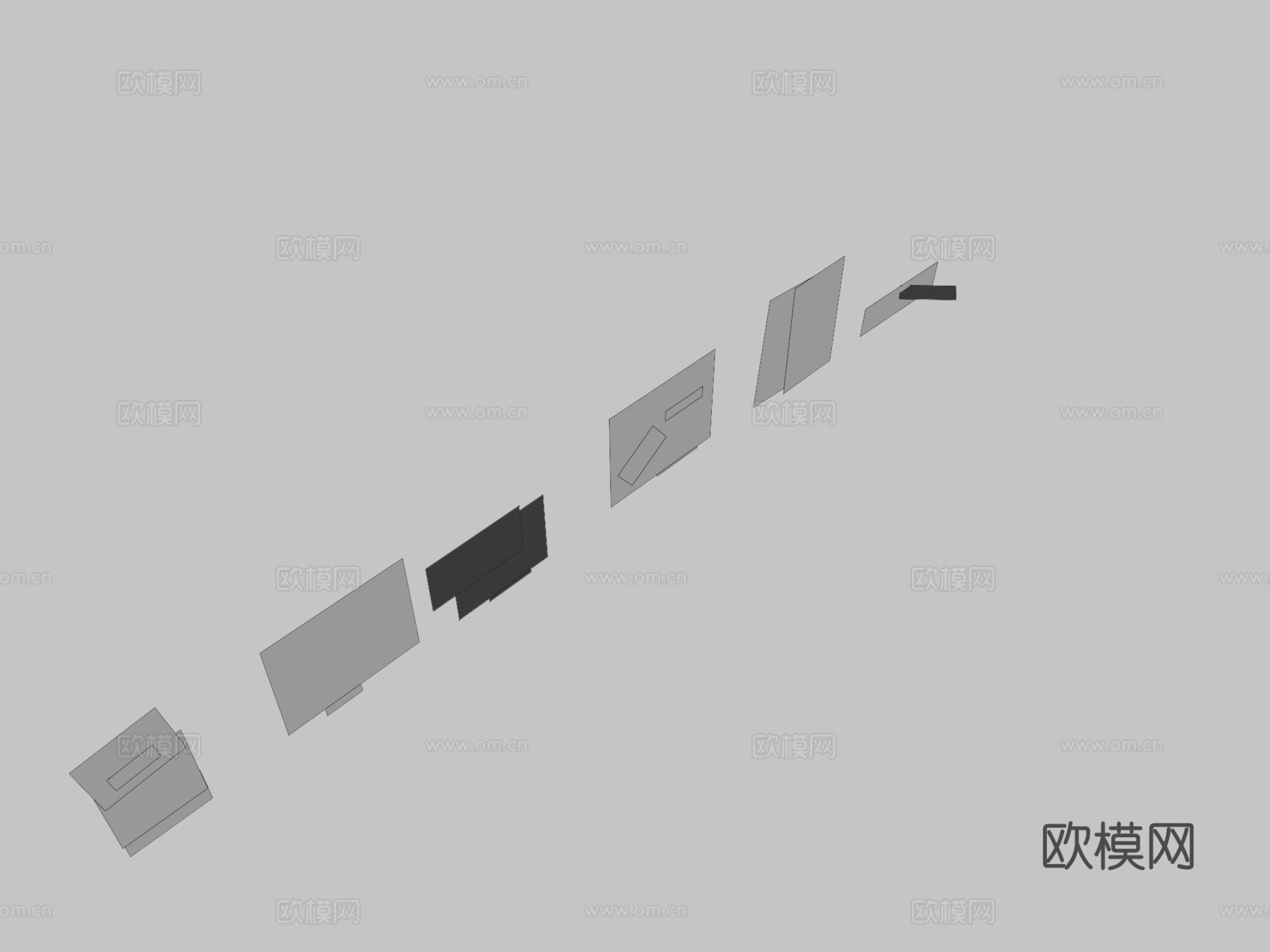 手绘鸟类su模型