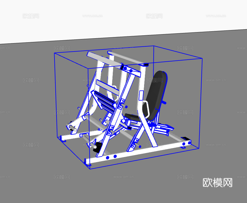 健身器材su模型