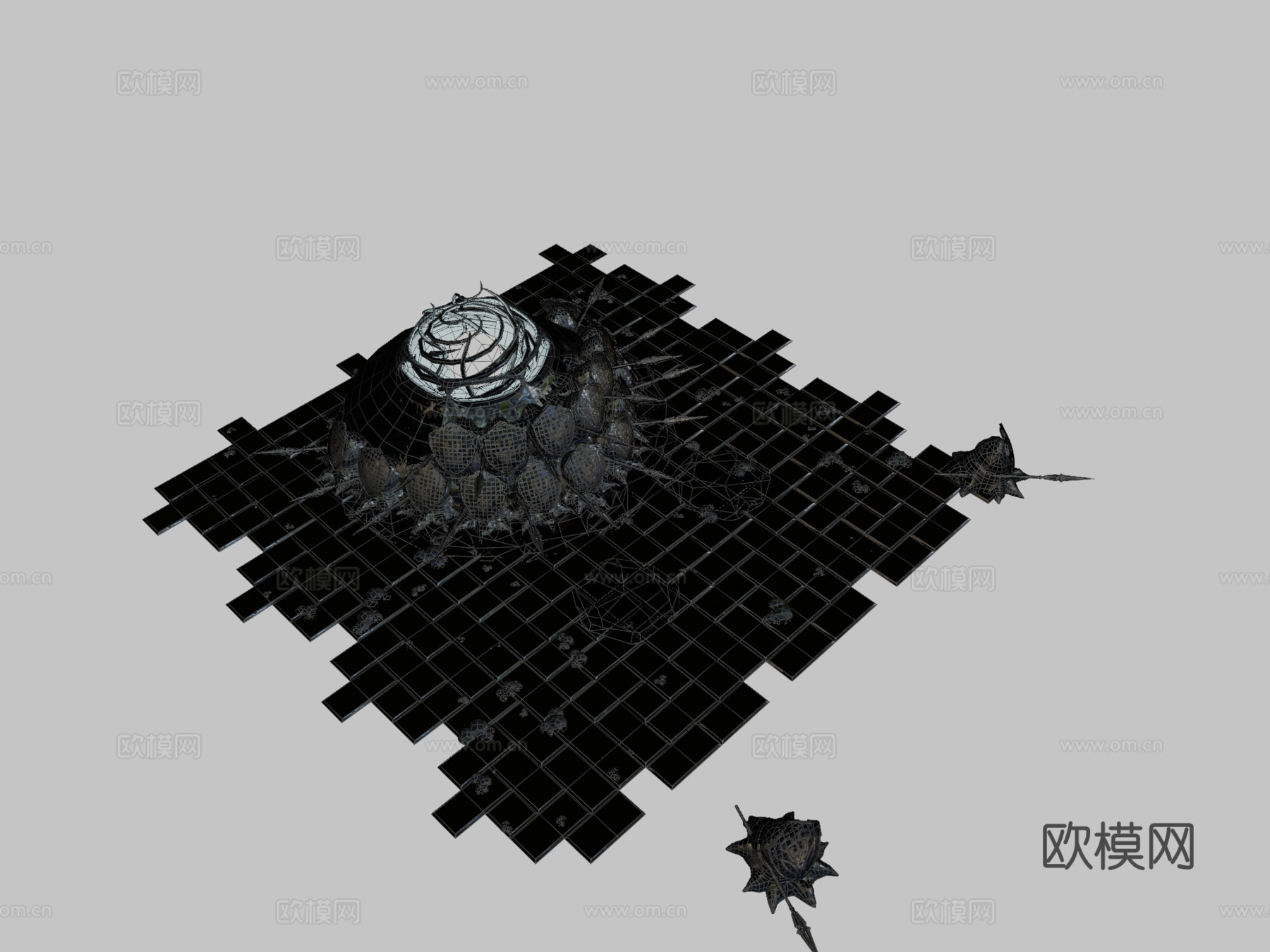 同人画-恶魔之魂-方阵兵su模型