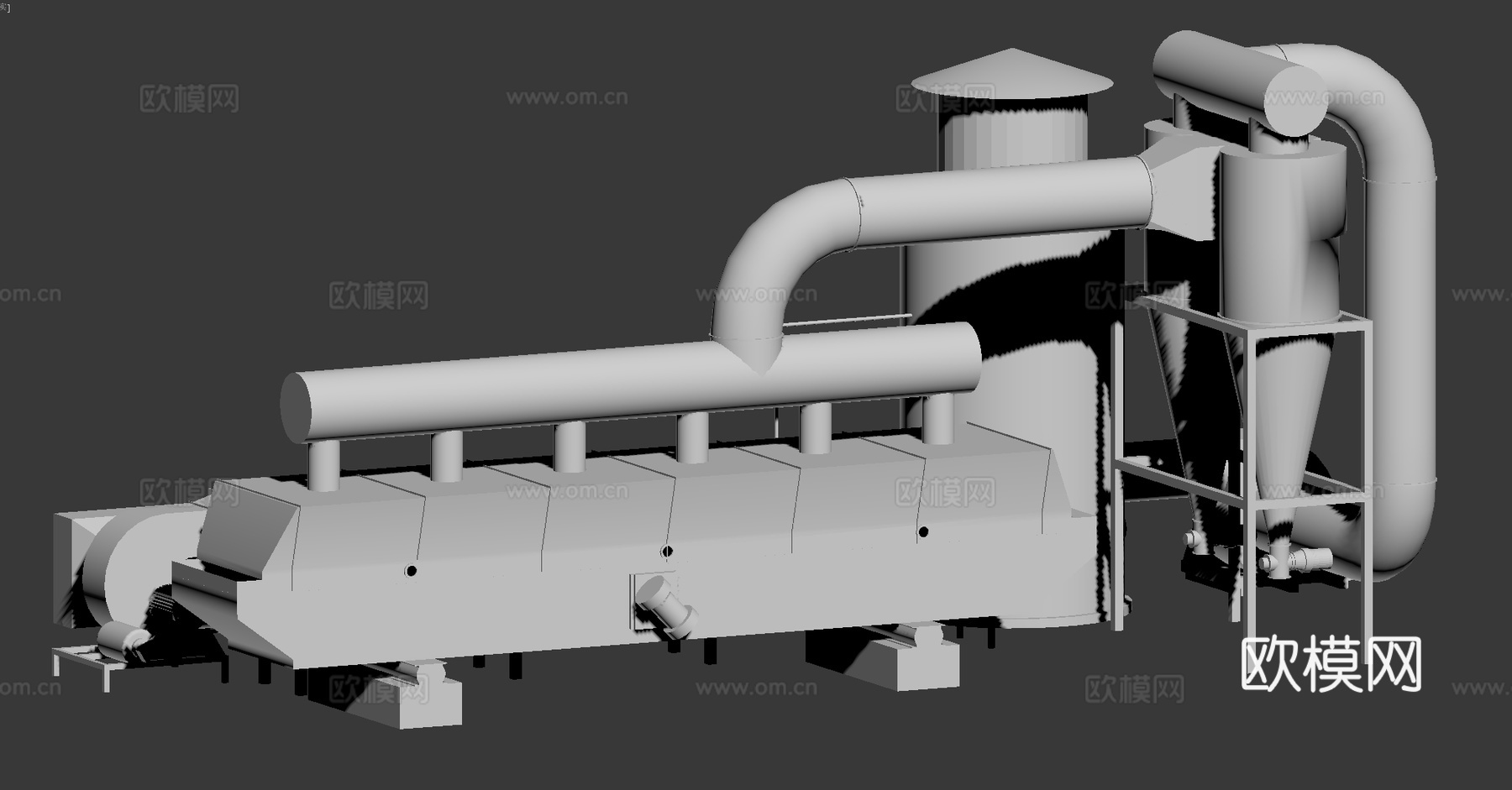干燥机，大型机器，化工机器，精密，仪器3d模型下载（渲染图2）