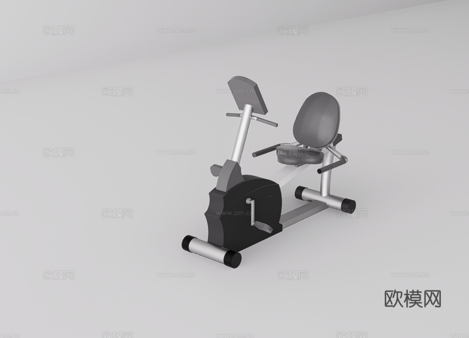 健身器材su模型下载（渲染图1）
