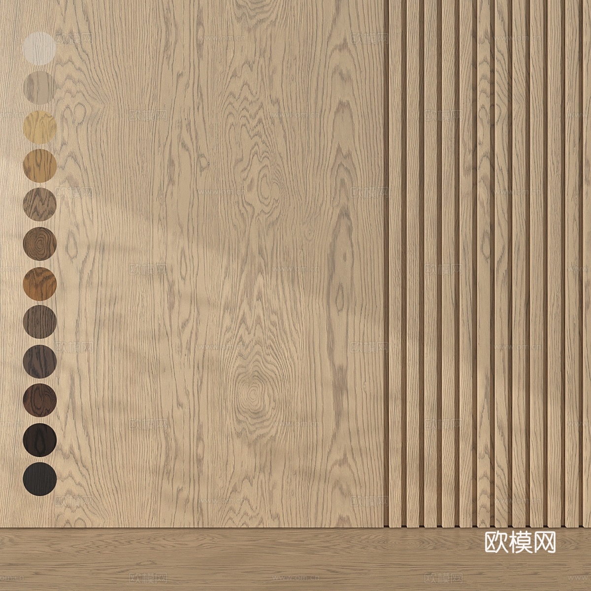 橡木纹理 0033d模型下载