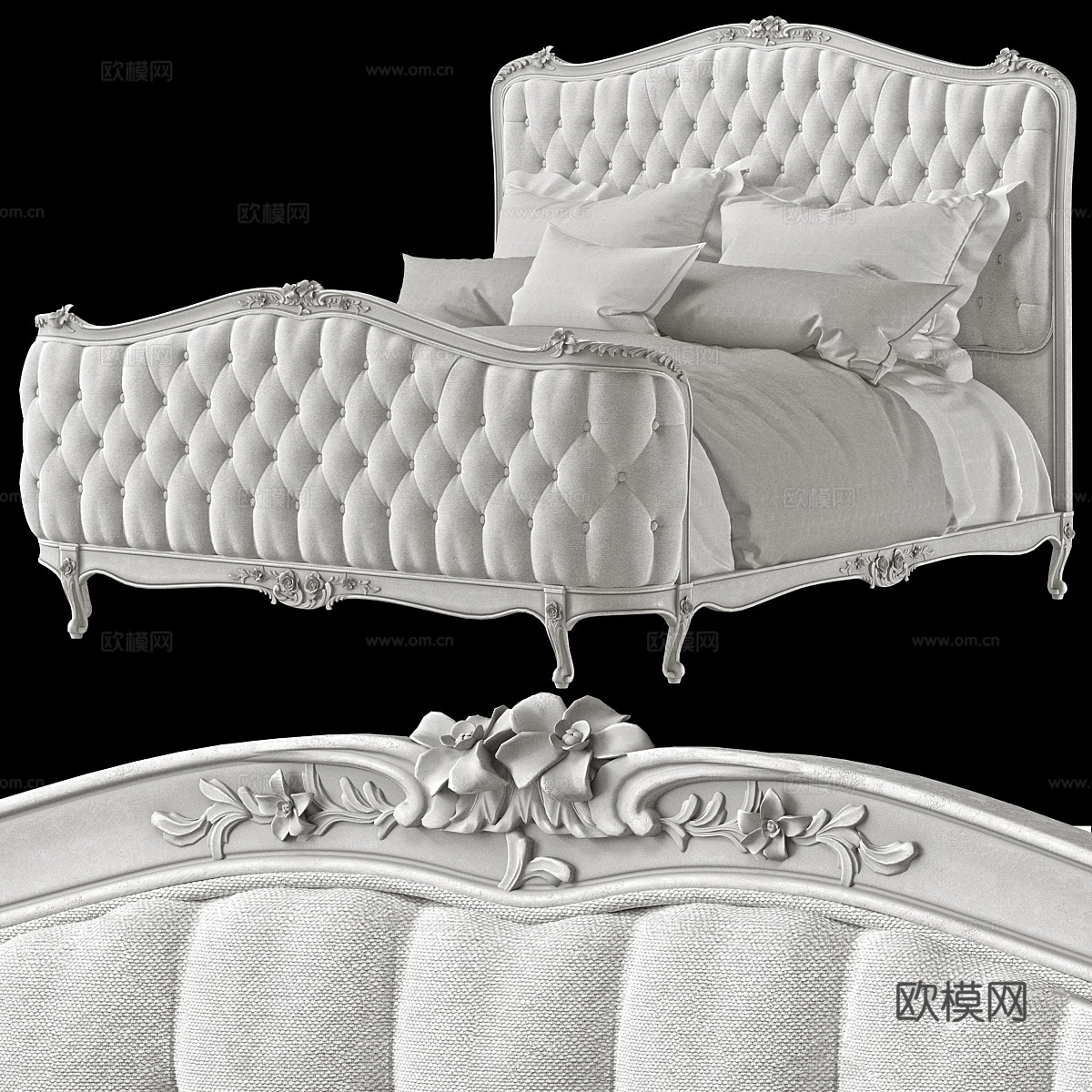Eloquence Sophia 床3d模型下载