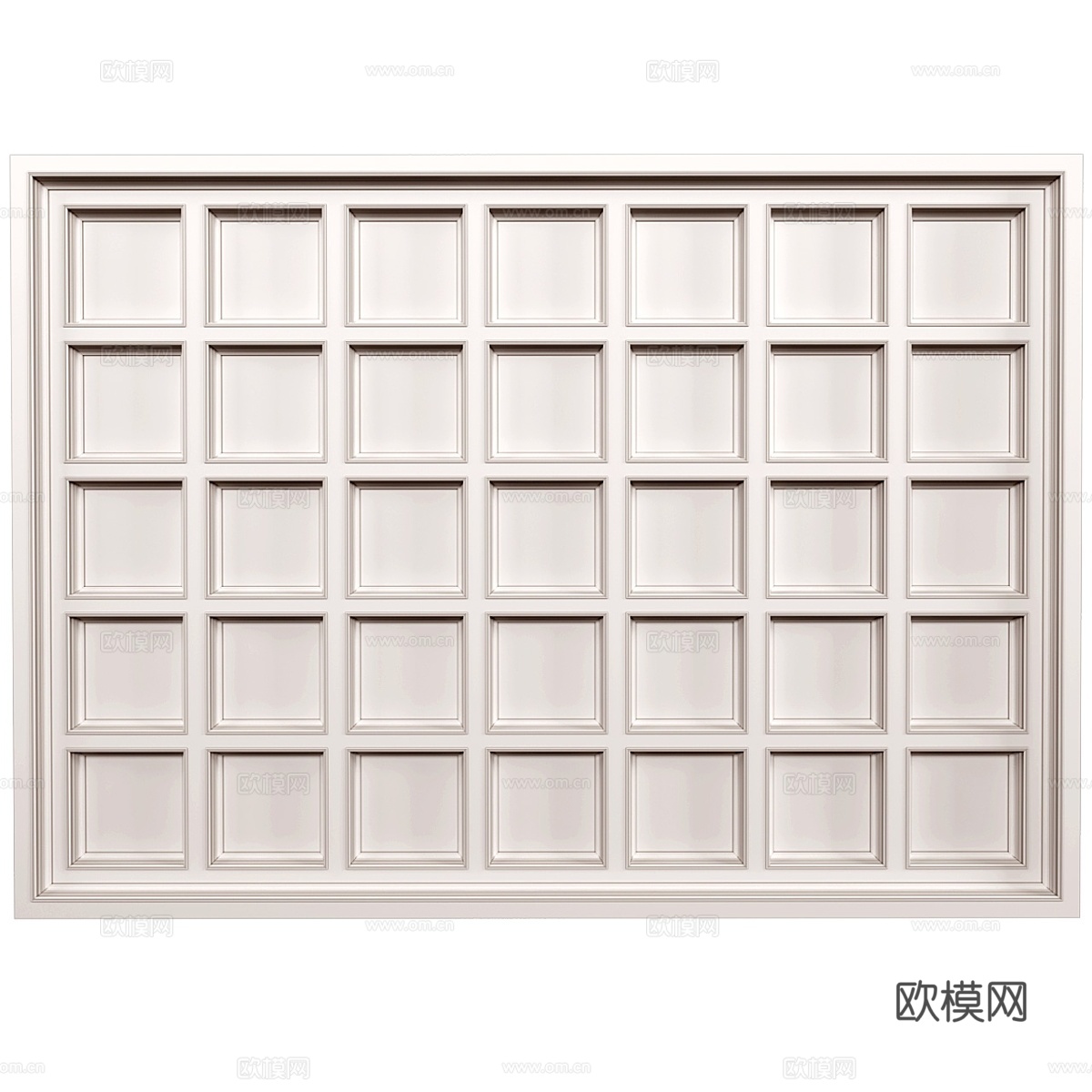 Art Deco 格子天花板。现代格子天花板3d模型下载