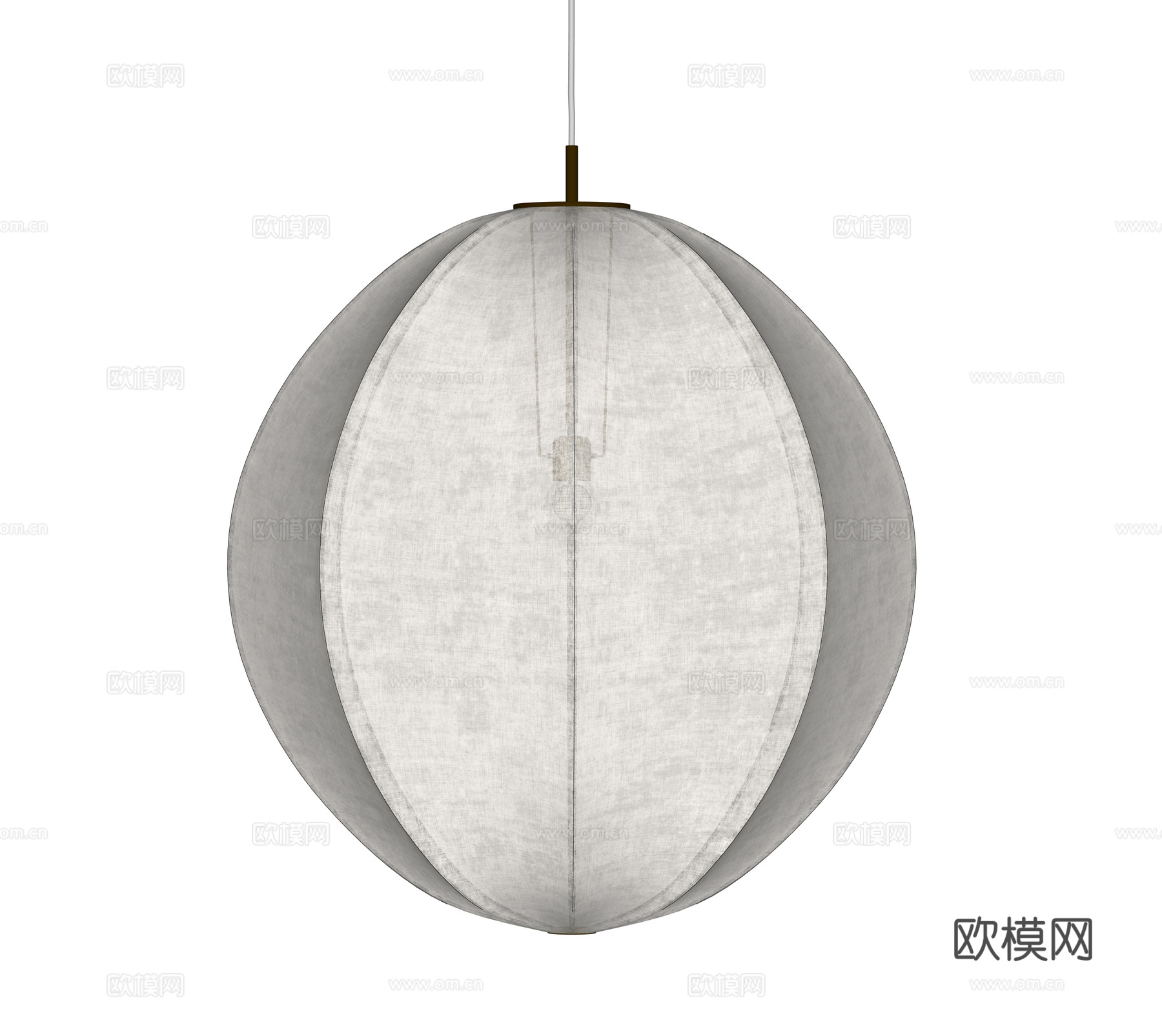现代吊灯 球形吊灯 和纸吊灯su模型