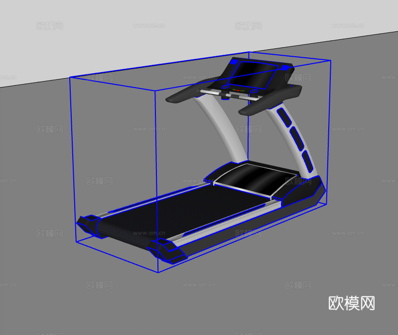 健身器材su模型下载（渲染图2）