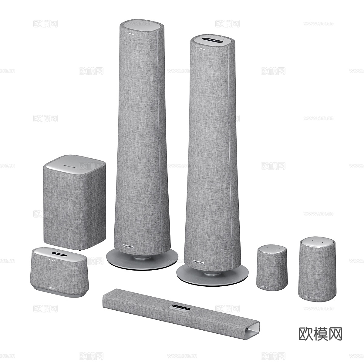 哈曼卡顿 Citation 音响套装3d模型下载