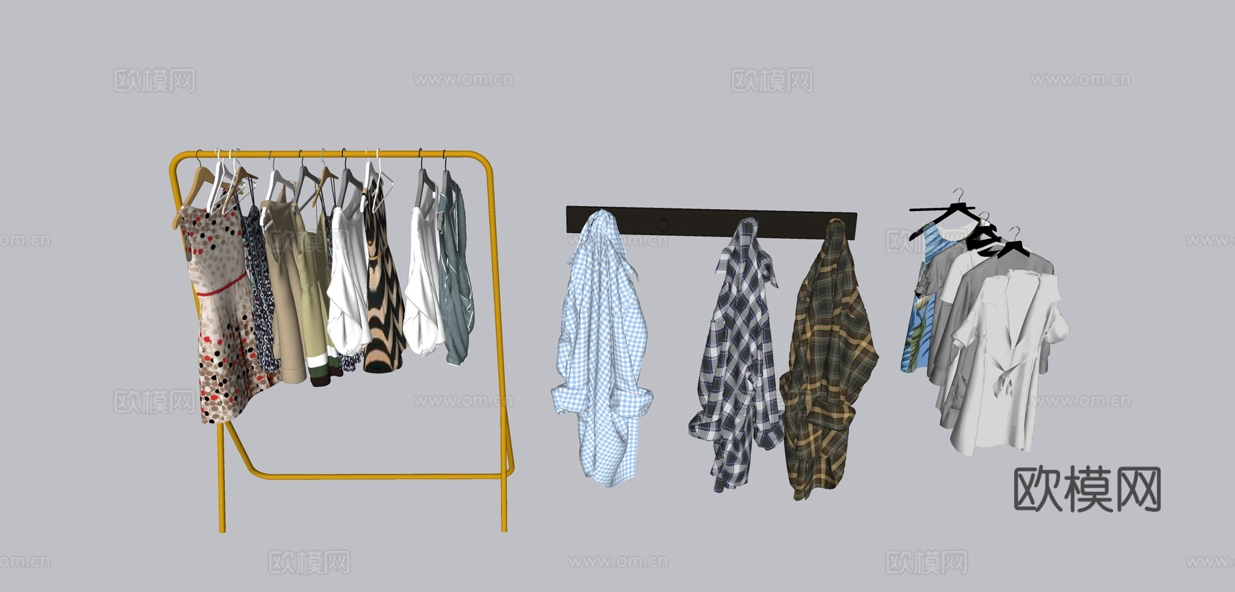 家纺 衣服su模型