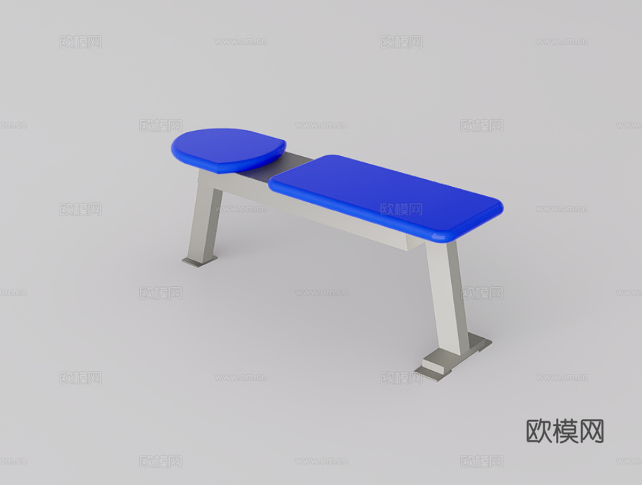 健身器材su模型下载（渲染图1）