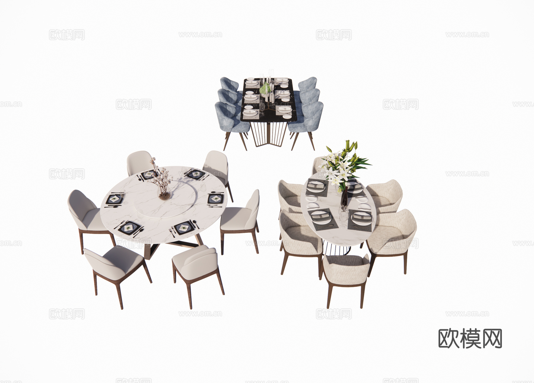 家具 餐桌su模型
