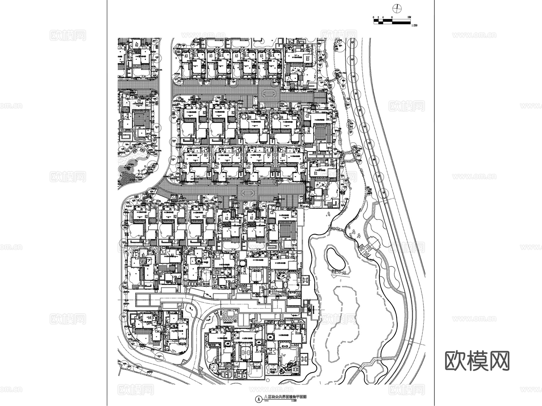 杭州桃李春风居住区大区景观CAD施工图全套+文本cad施工图