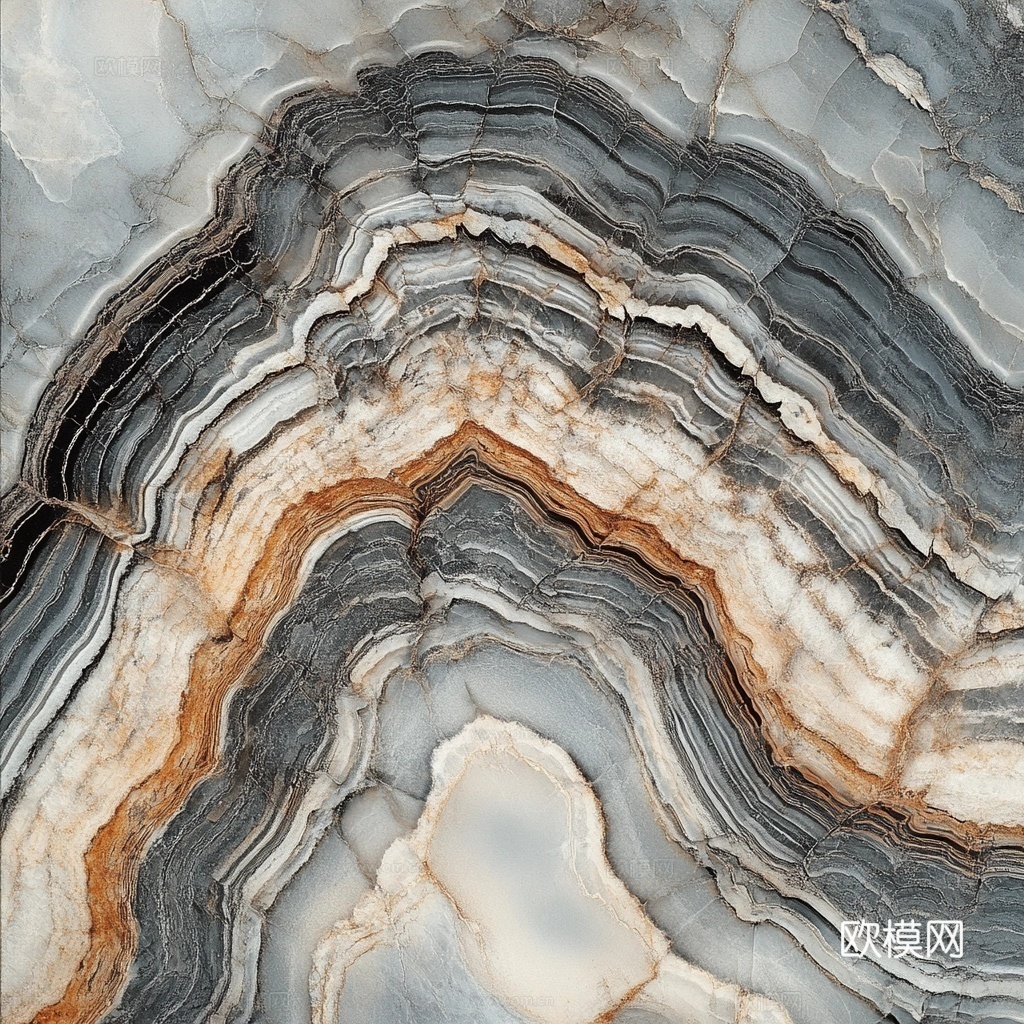 无缝灰色岩板 大理石岩板 深色岩板